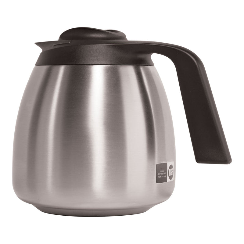 BUNN 1.9 Liter Thermal Carafe, Stainless Steel/Black