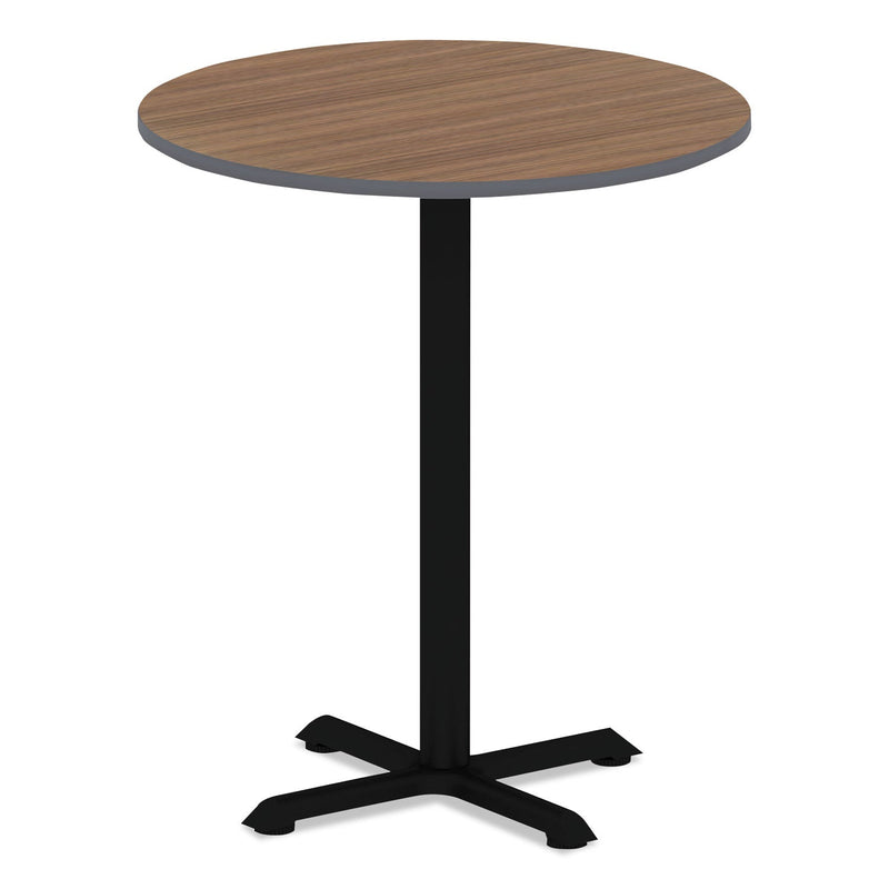 Alera Hospitality Series Single-Column Bases, 27.5" Diameter x 40.38"h, 300 lb Cap, Steel, Black