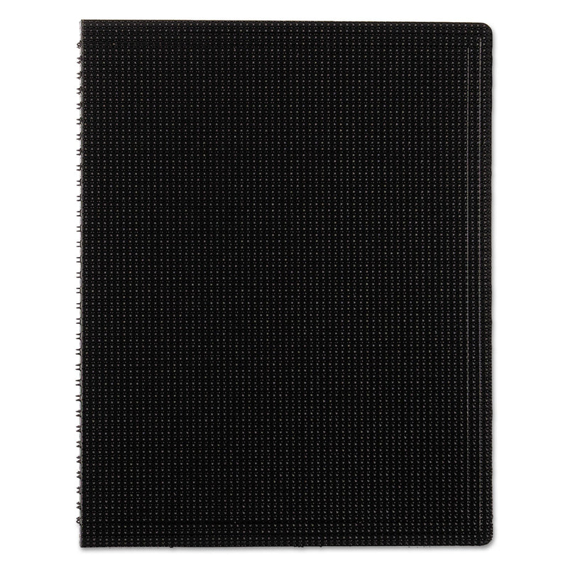 Blueline Duraflex Poly Notebook, 1 Subject, Medium/College Rule, Black Cover, 11 x 8.5, 80 Sheets