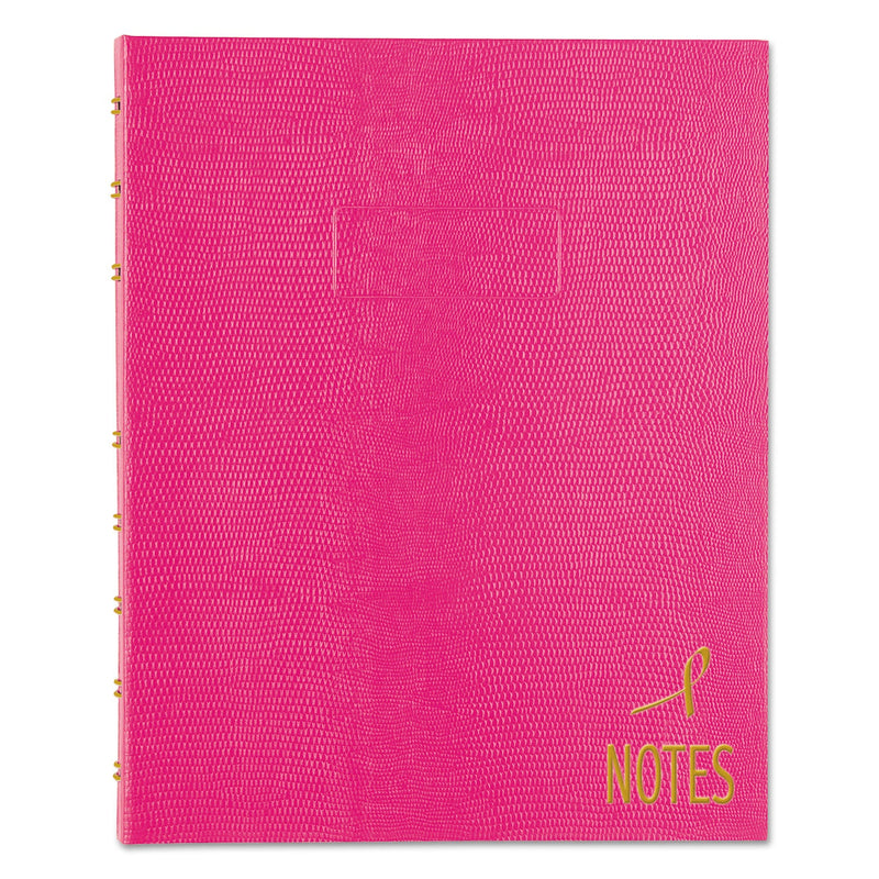 Blueline Pink Ribbon NotePro Notebook, 1 Subject, Narrow Rule, Bright Pink Cover, 9.25 x 7.25, 75 Sheets