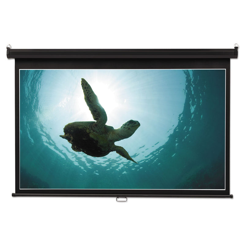 Quartet Wide Format Wall Mount Projection Screen, 65 x 116, White Matte Finish