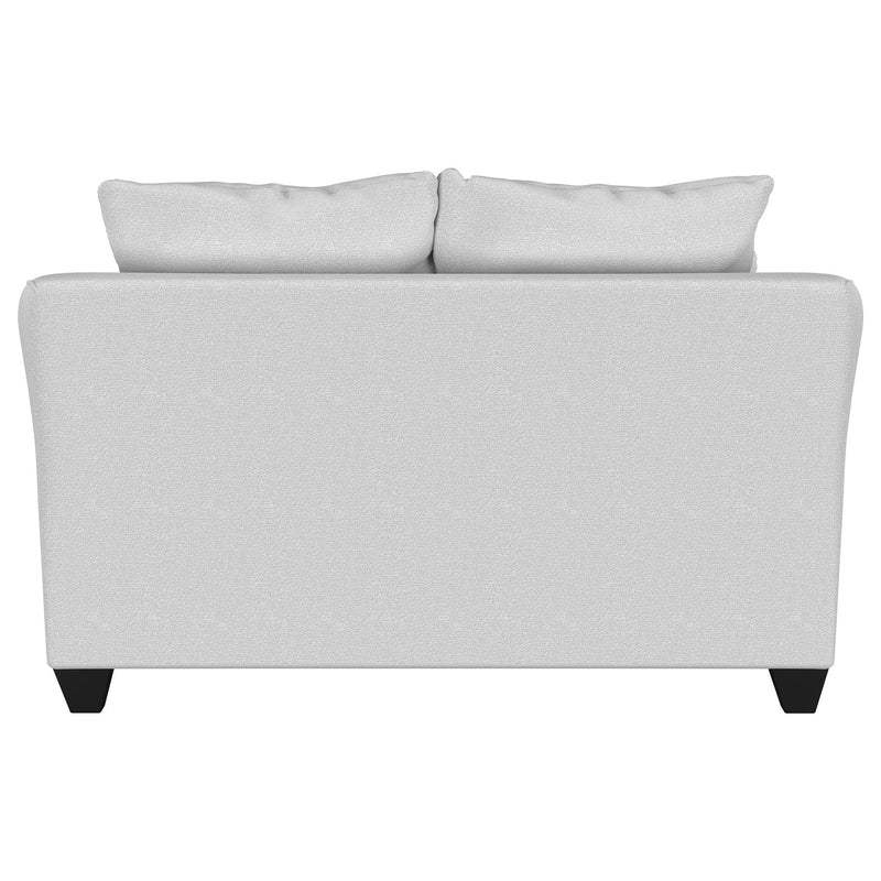 Salizar Upholstered Flared Arm Loveseat Sand