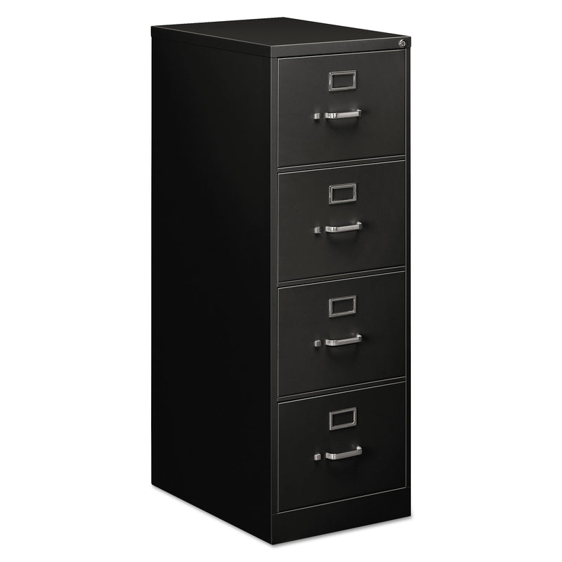 Alera Economy Vertical File, 4 Legal-Size File Drawers, Black, 18" x 25" x 52"