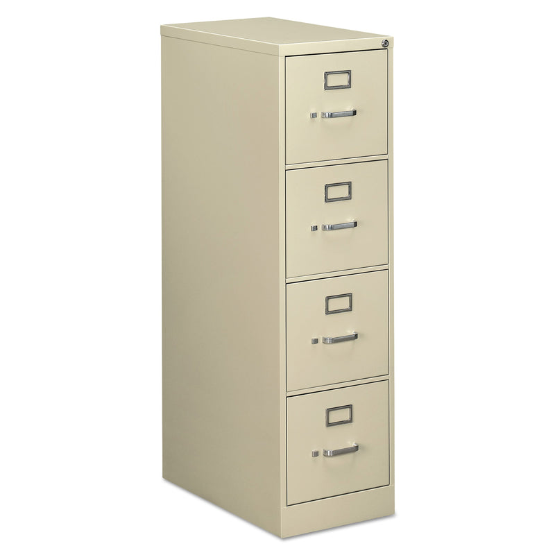 Alera Economy Vertical File, 4 Letter-Size File Drawers, Putty, 15" x 25" x 52"