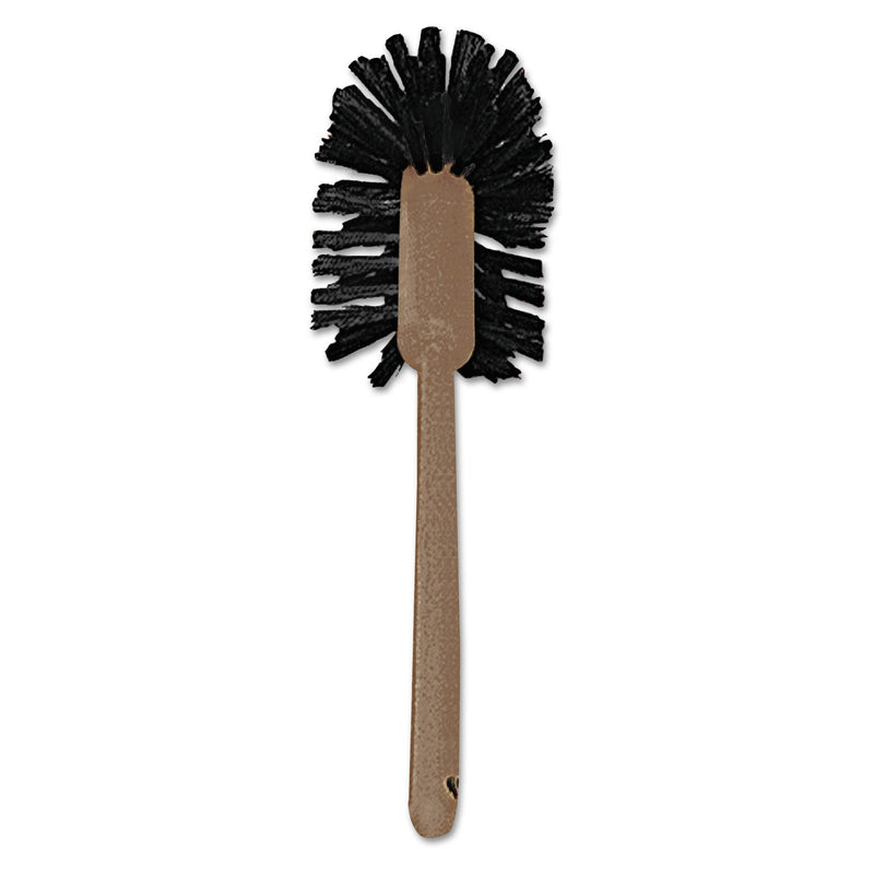 Rubbermaid Commercial-Grade Toilet Bowl Brush, 17" Handle, Brown