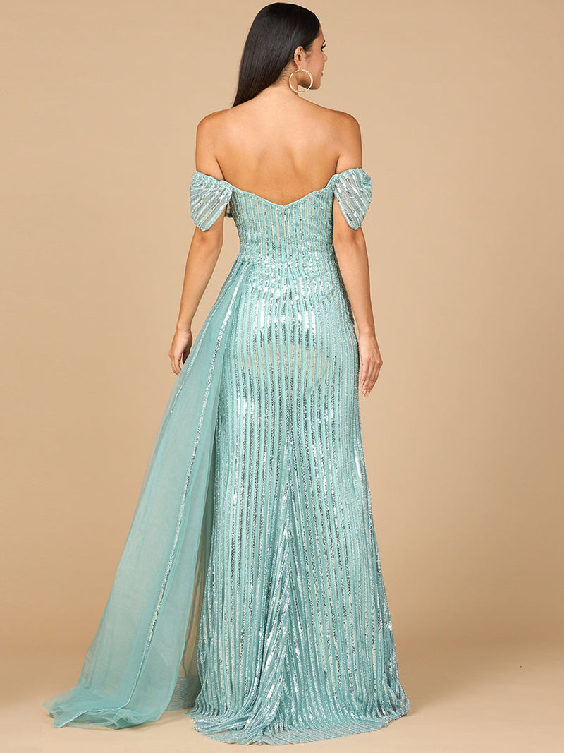Off Shoulder Fitted Gown