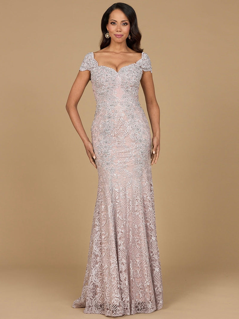 Fitted Lace Mermaid Gown