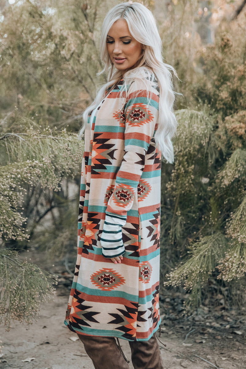 Paris Open Front Long Cardigan