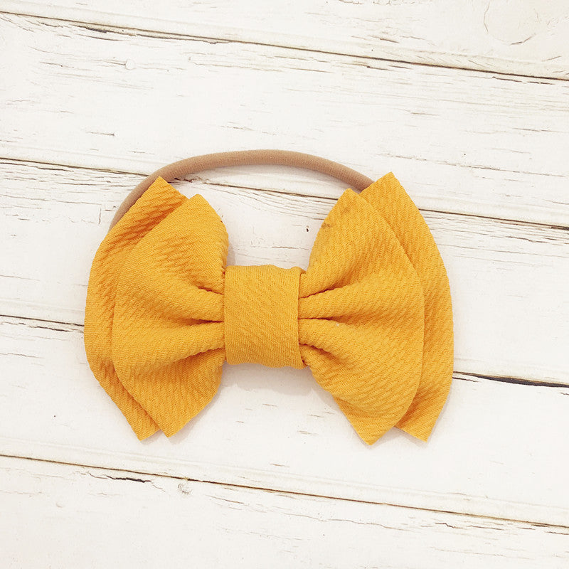 Children's Bow Hair Band Baby Double Layer