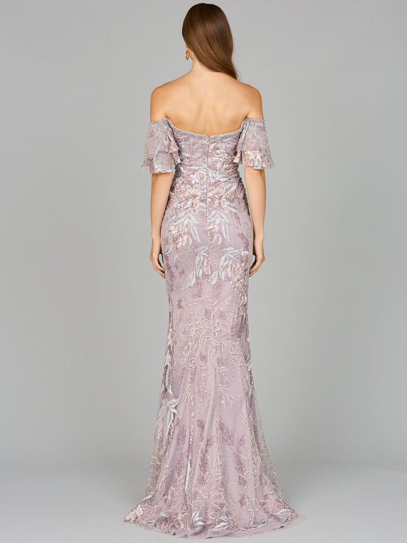 Off Shoulder Mermaid Lace Gown