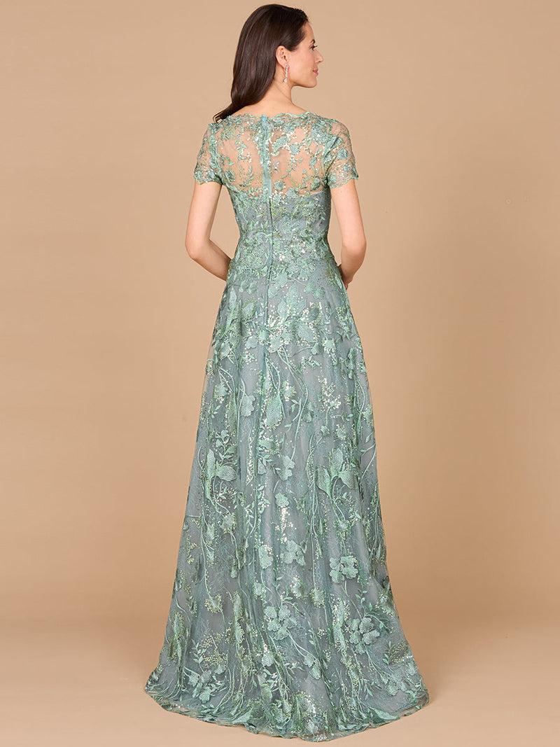 Tonal Lace Ballgown