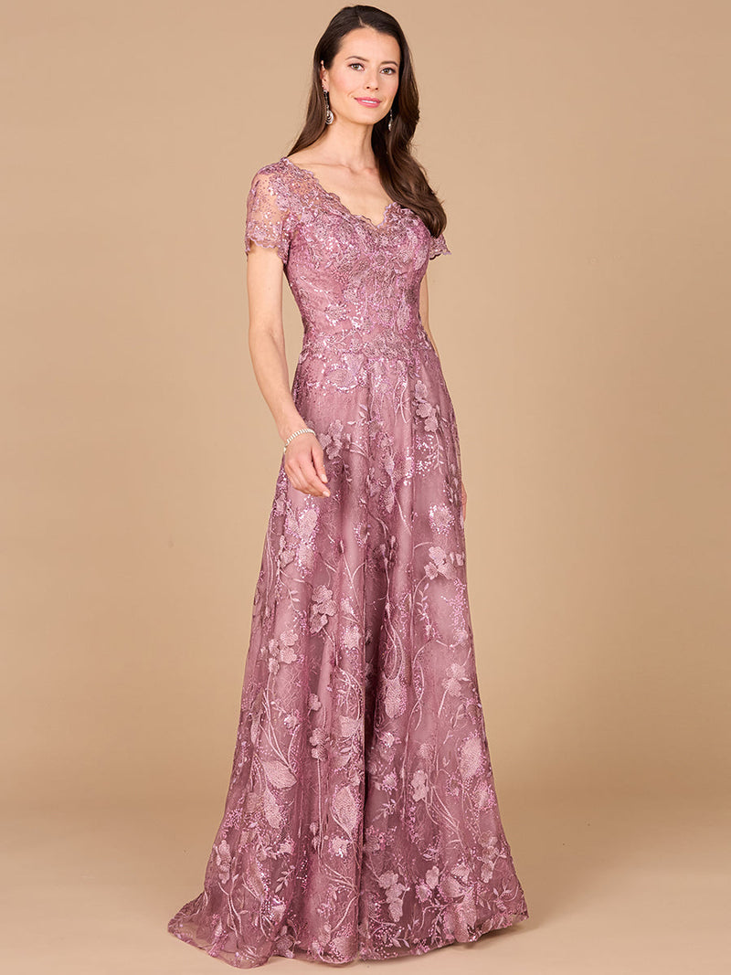 Tonal Lace Ballgown