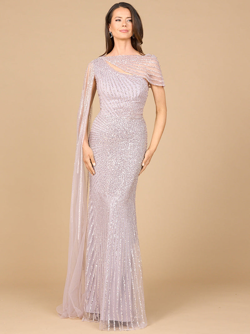 One Shoulder Fitted Gown