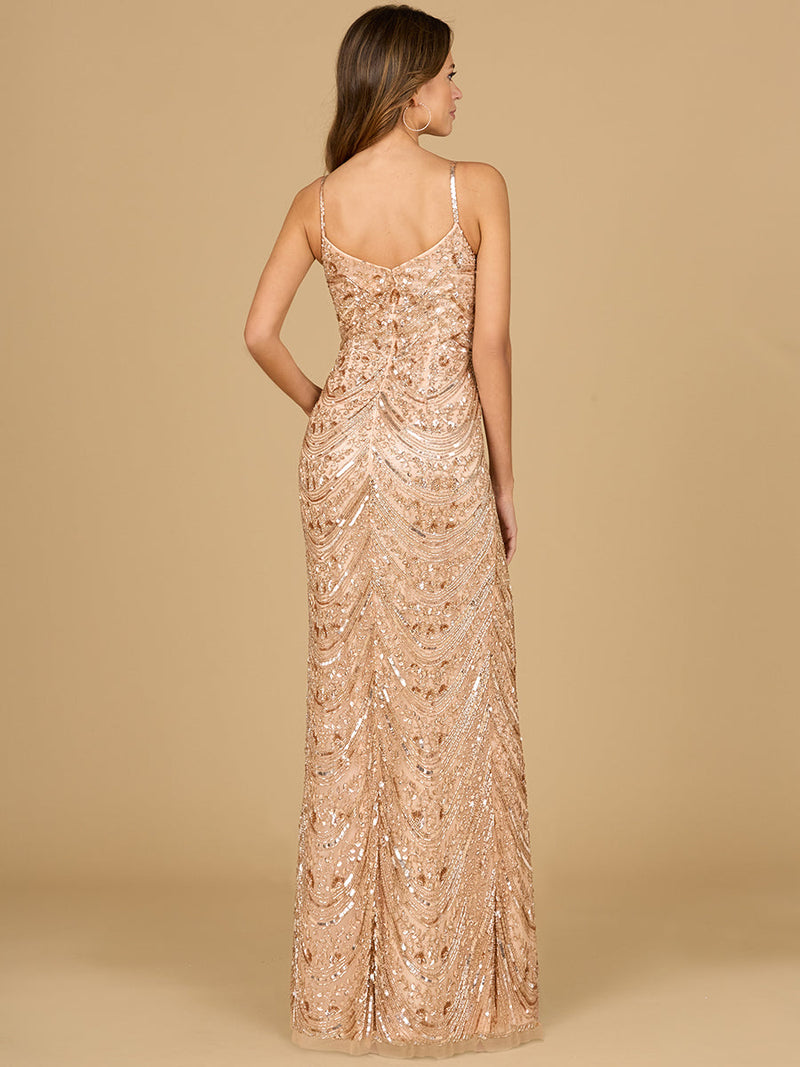 Scoop Neck Beaded Dress