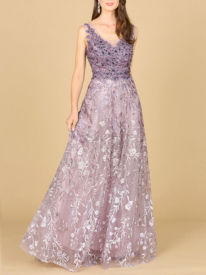 Ombre Lace Ballgown