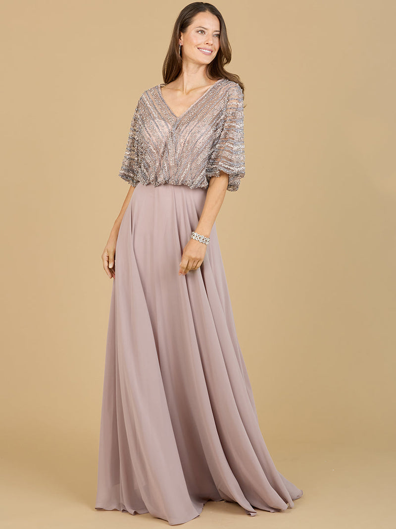 Chiffon A-line Long Gown