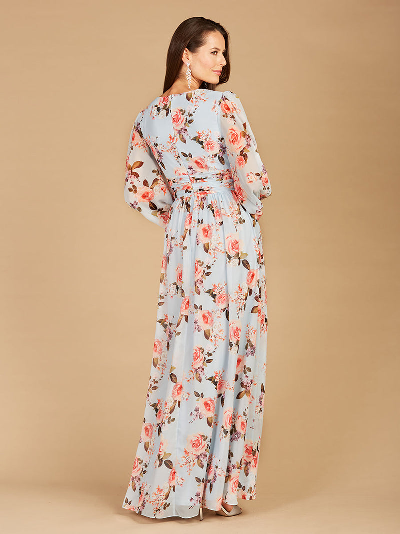 Long Sleeve Print Dress - OUTLET