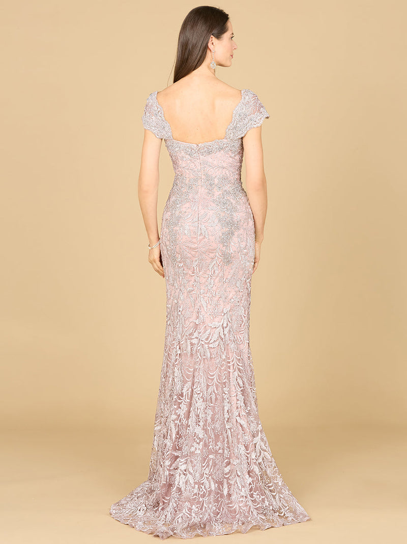 Fitted Lace Mermaid Gown