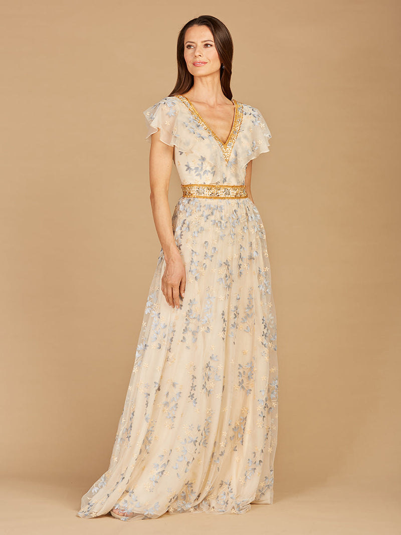 Lara 29966 - Lace, V-Neck Dress