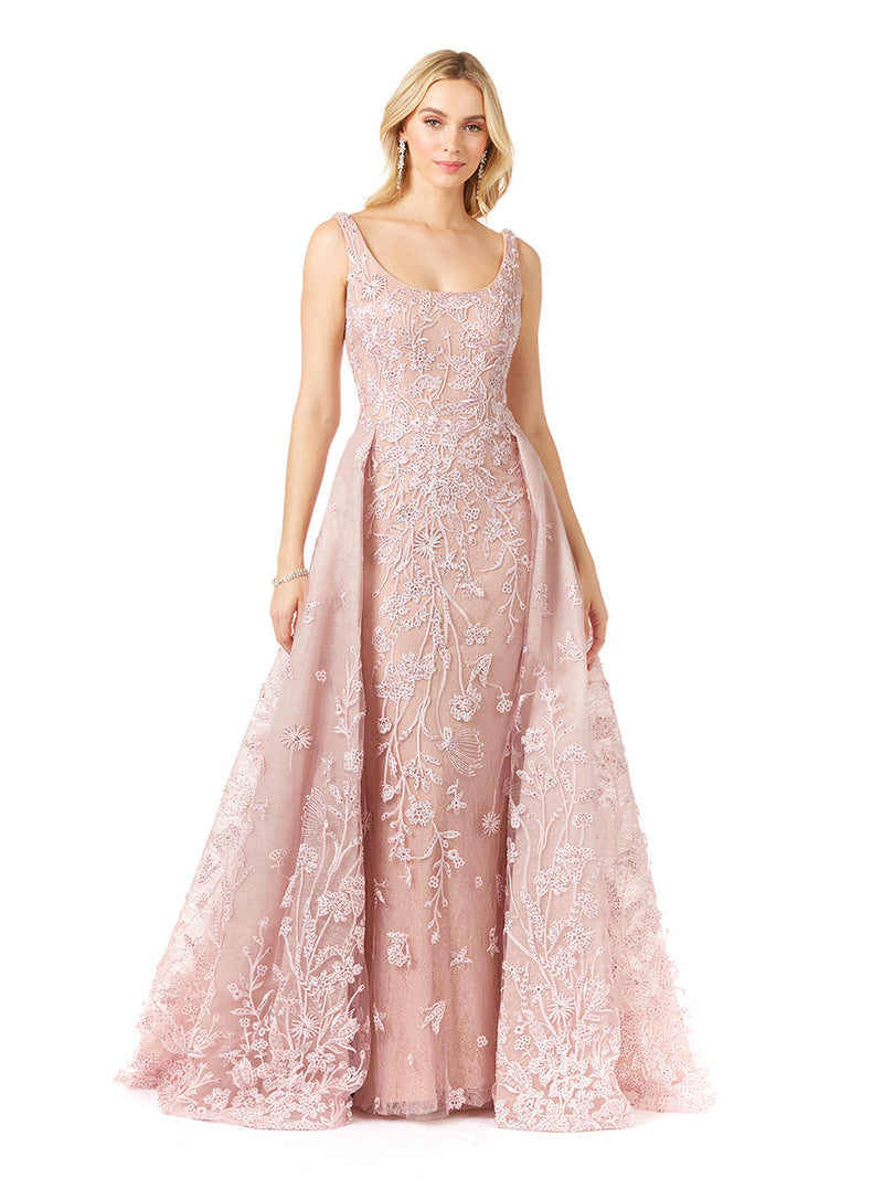 Overskirt Lace Fitted Gown