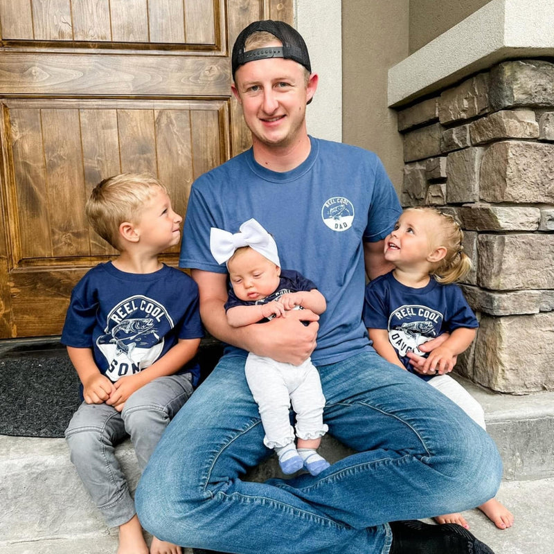 Reel Cool Dad (pocket) / Daughter - Set of 2 Tees