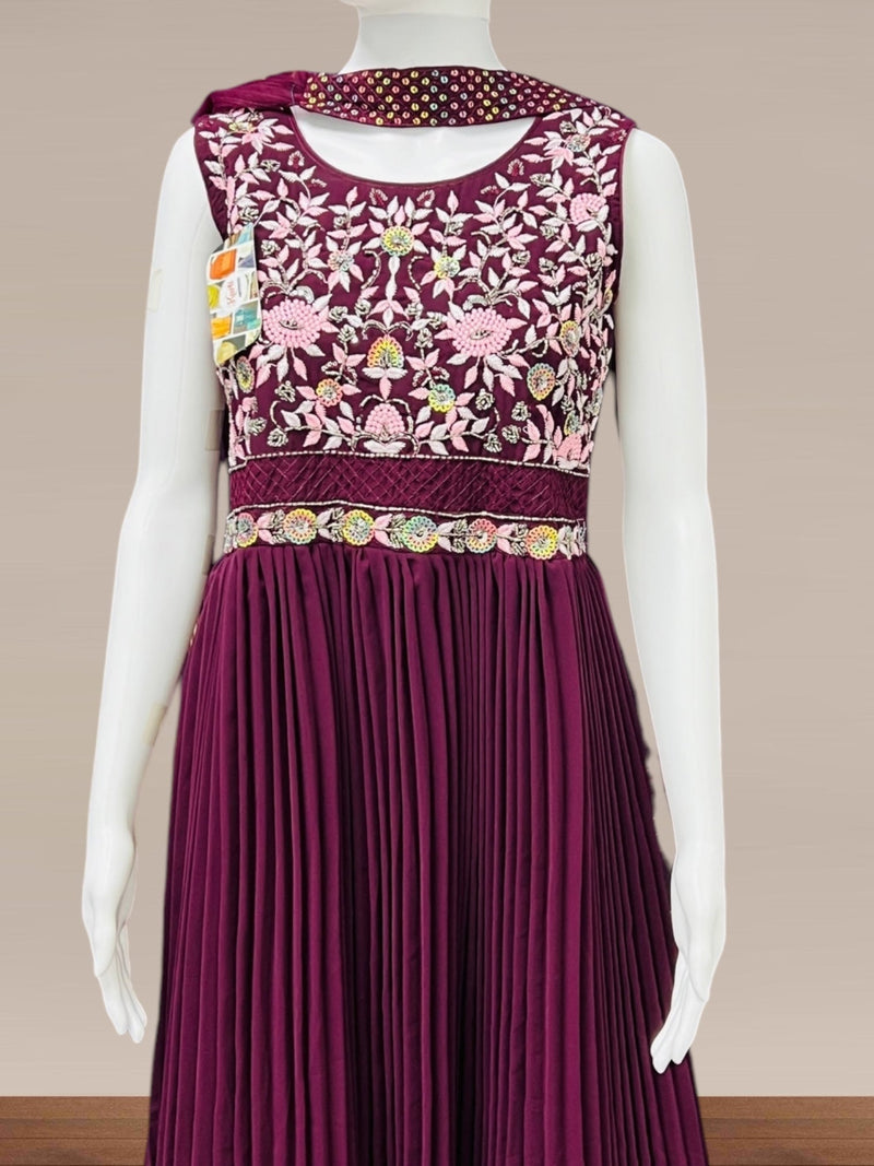 Chiffon long gown