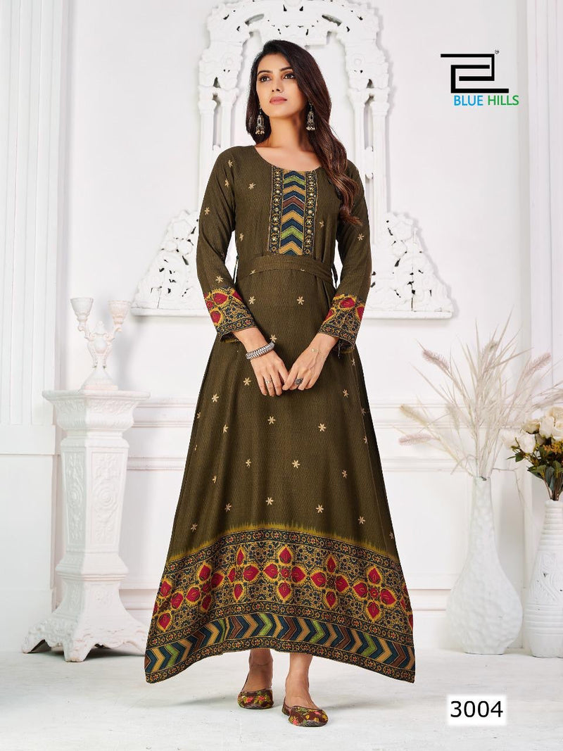 Rayon long Kurti