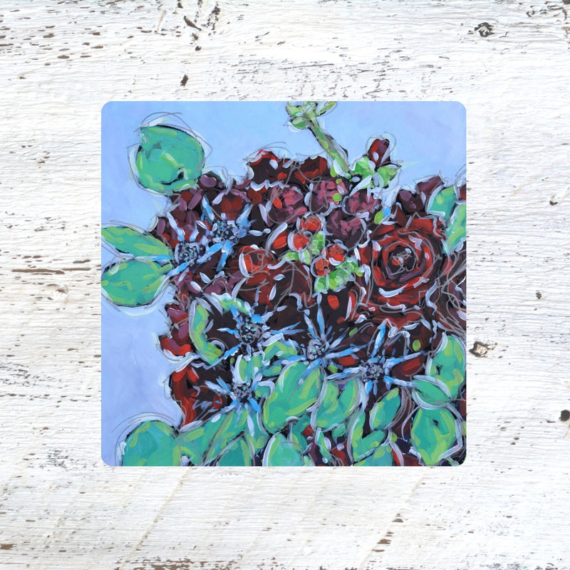 Coaster/ Trivet/ Magnet: Holiday Bloom - Flowers 4