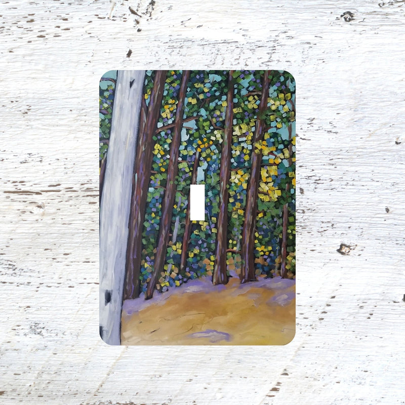 Switch Plates: "Stories These Trees Could Tell" Autumn Sand Dunes Woods