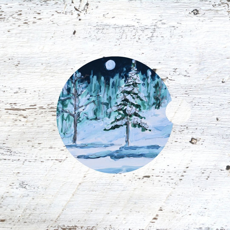 Car Coaster: Moonlit Stillness