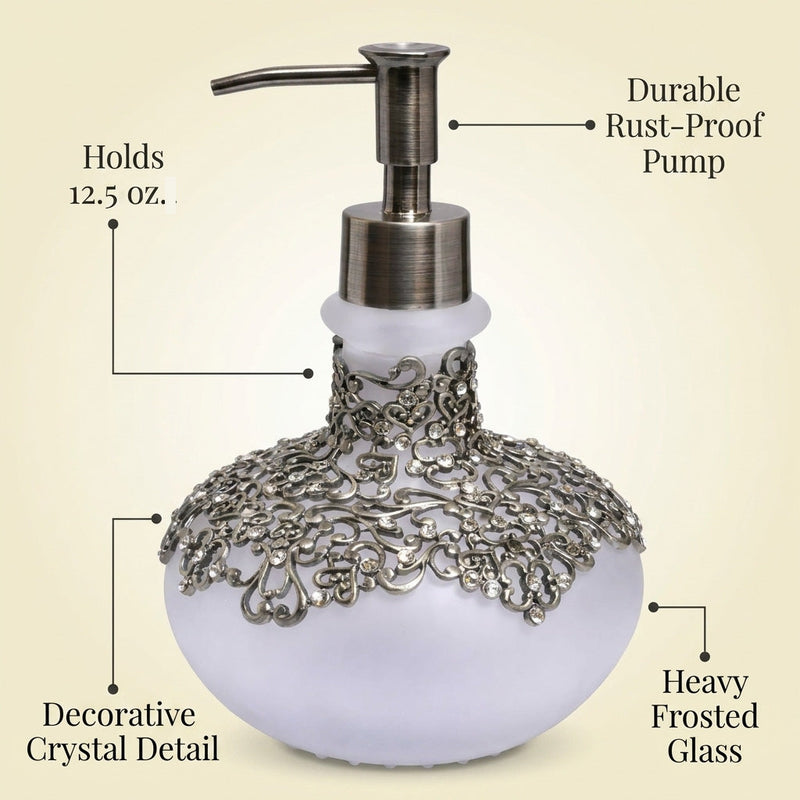 Elegant Haven – Modern Decorative Bathroom Accessory Handmade Soap Dispenser, Gift for Mom