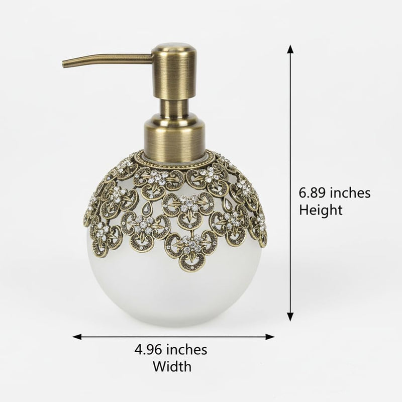 Colette Charm – Modern Decorative Bathroom Accessory Handmade Soap Dispenser, Gift for Mom