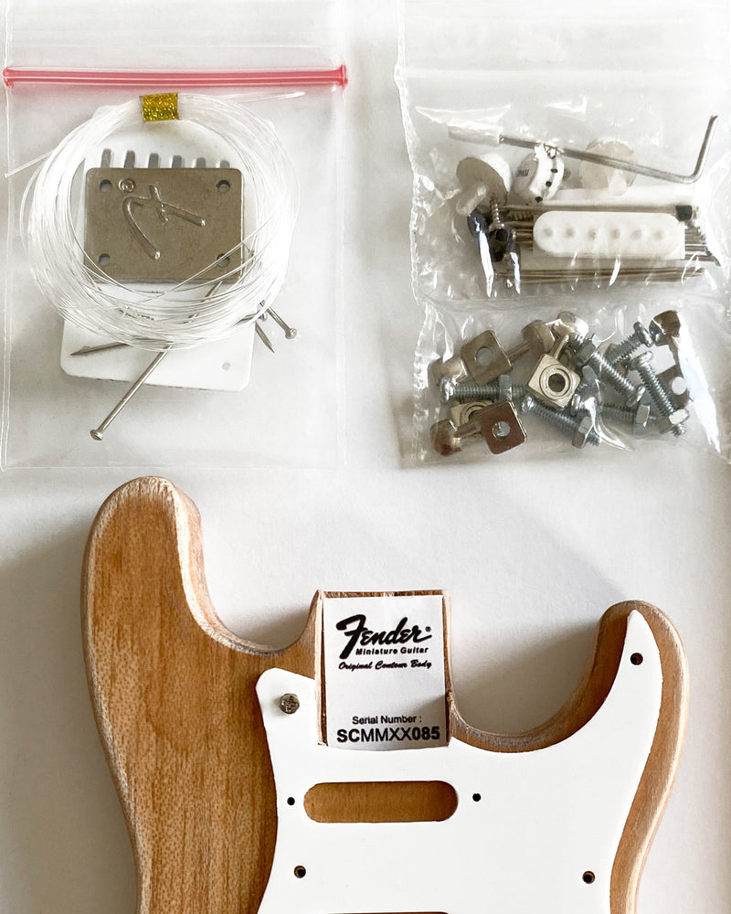 Miniature Guitar MODEL KIT - Fender™ Stratocaster™ - BUILD YOUR OWN - Officially Licensed