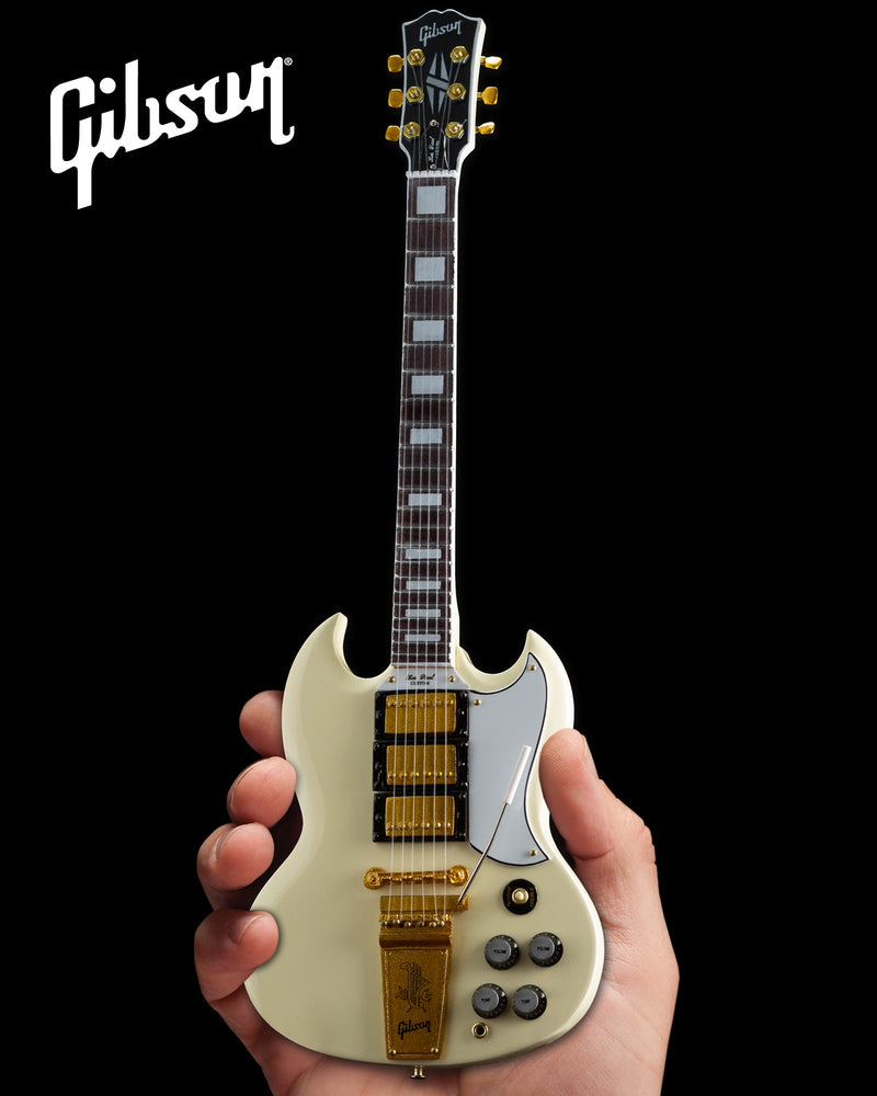 Gibson 1964 SG Custom White 1:4 Scale Mini Guitar Model