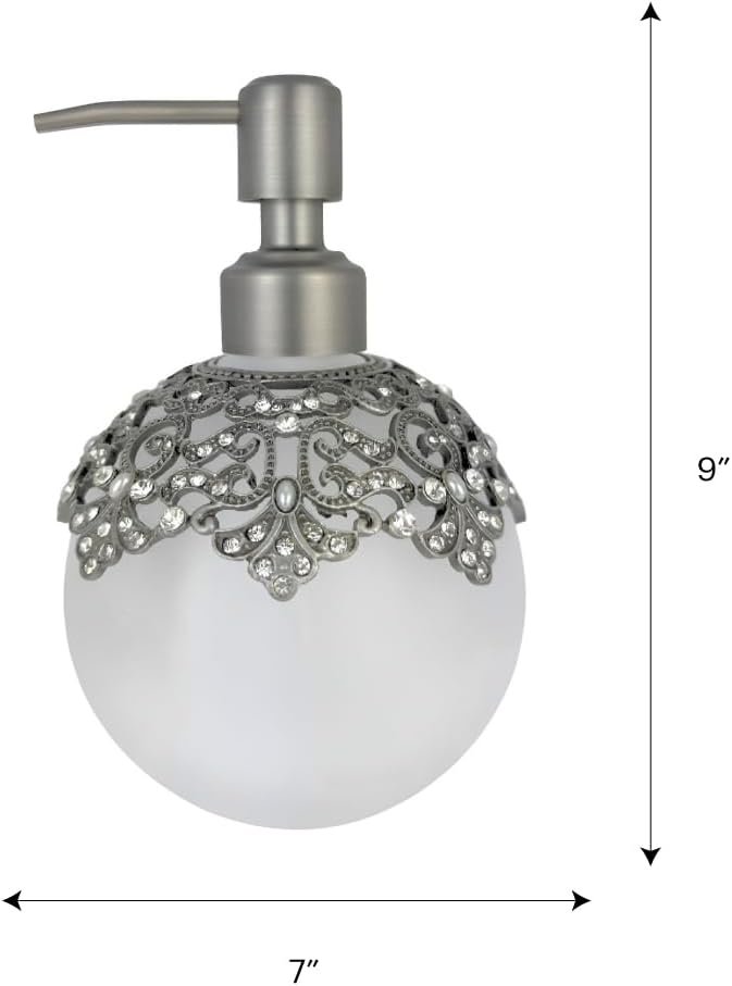 Isolde Essence – Modern Decorative Bathroom Accessory Handmade Soap Dispenser, 12 oz
