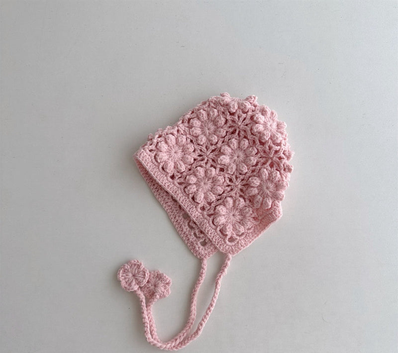Breathable Lace Up Earflaps Woolen Hat Girl