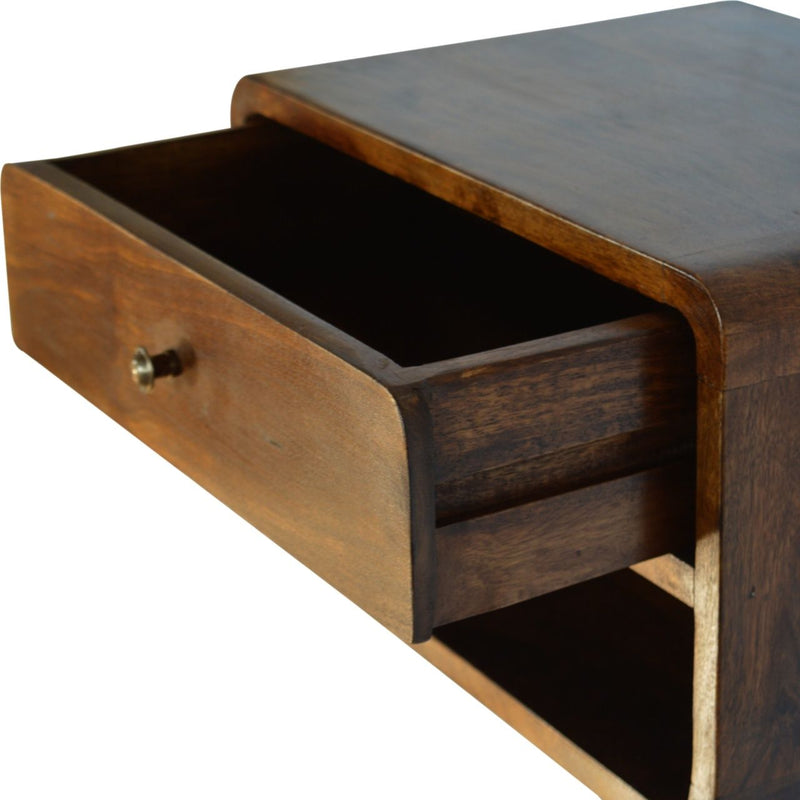 Curve Upper Slot Floating Nightstand