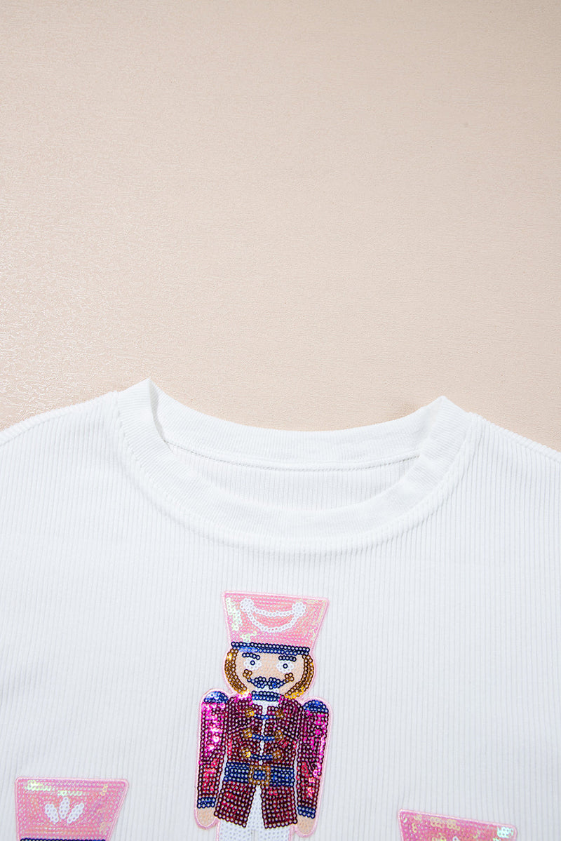 Aria Christmas Fashion Corded Sweatshirt