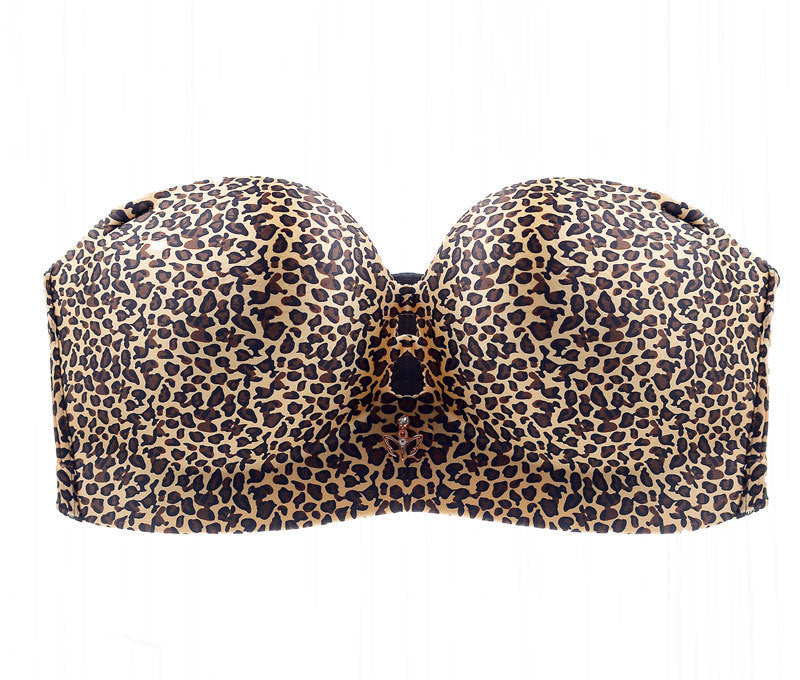 Strapless Plus Size Bra Non-slip No Steel Ring Invisible Tube Top Plus Size Underwear