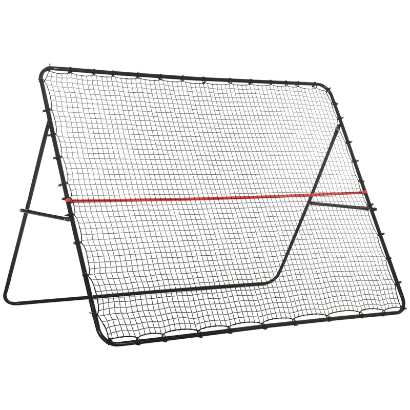 Soccer Rebounder Net, Adjustable and Foldable Multi-Sport Training Bounce Back Net, Target Goal for Soccer Practice and Training, 8.5' x 6.5'