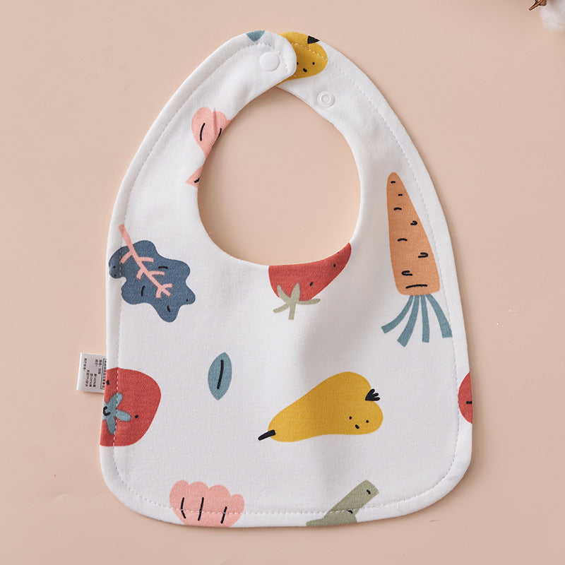 Babys Pure Cotton U-shaped Bib Waterproof Baby Bib