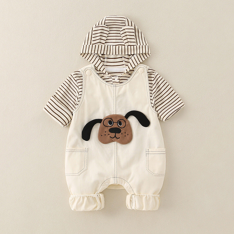 Pure Cotton Romper Set For Boys Cute Childrens Clothing Baby Boy Outfits