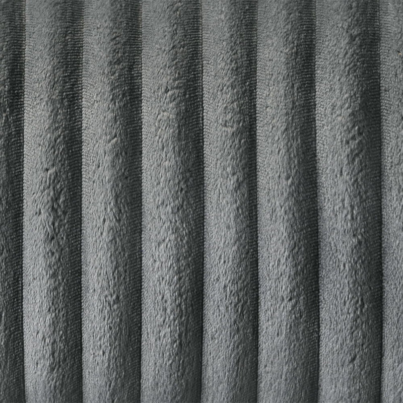 Lesley - Motion Sofa - Gray Corduroy & Velvet