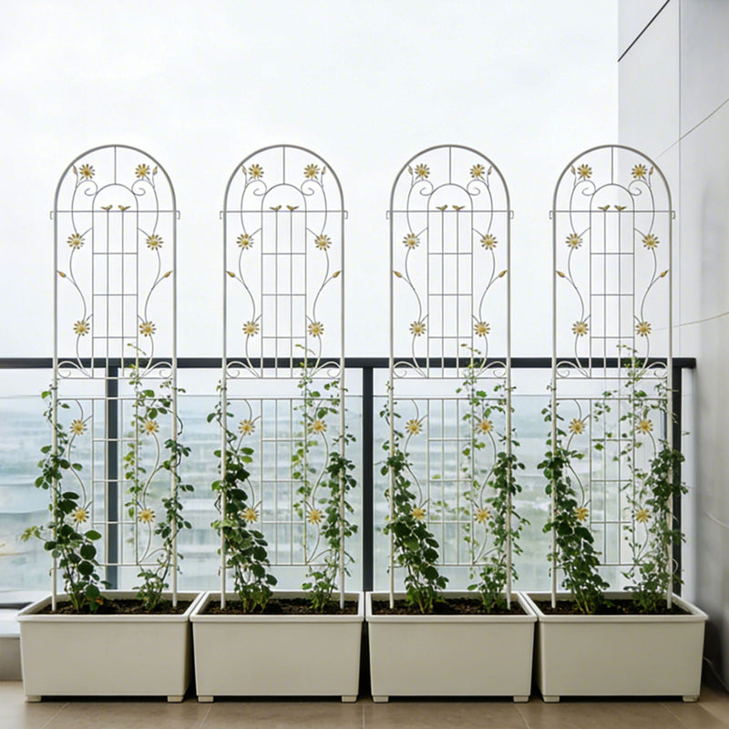 Metal Garden Trellis Rustproof Trellis For Climbing Plant Outdoor Flower Support