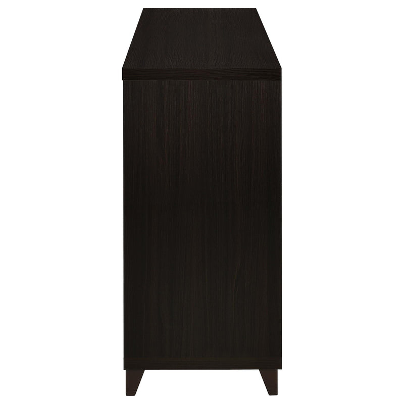 Lewes 2-door Engineered Wood 60-inch TV Stand Cappuccino