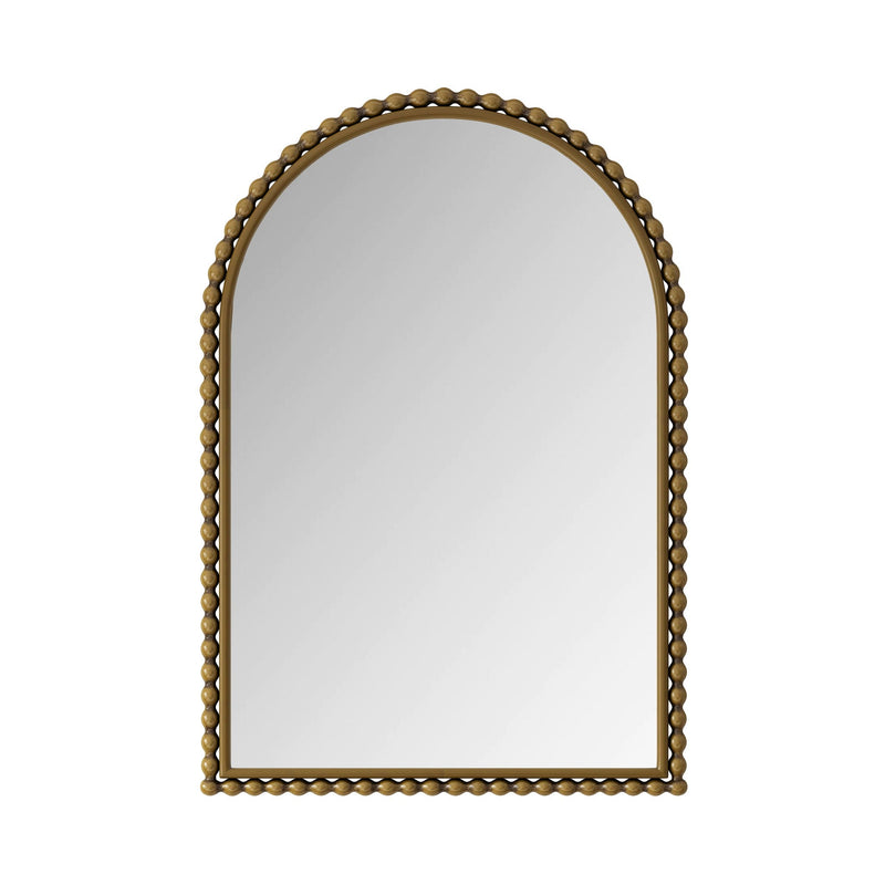 Vintage Iron Art Arch Mirror, Wall Hanging Or Table Display