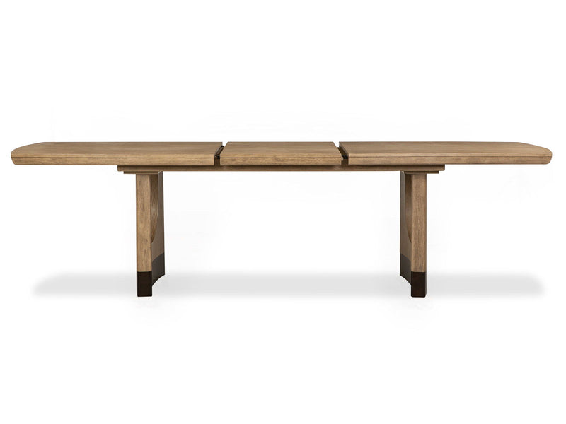 Tristan - Extendable Trestle Dining Table - Swiss Coffee