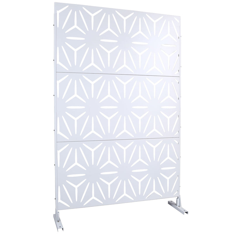 Outdoor & Indoor Metal Privacy Screen, Freestanding Decorative Panels