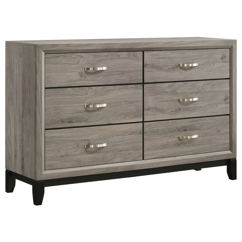 Watson Five-piece Full Bedroom Set Light Taupe