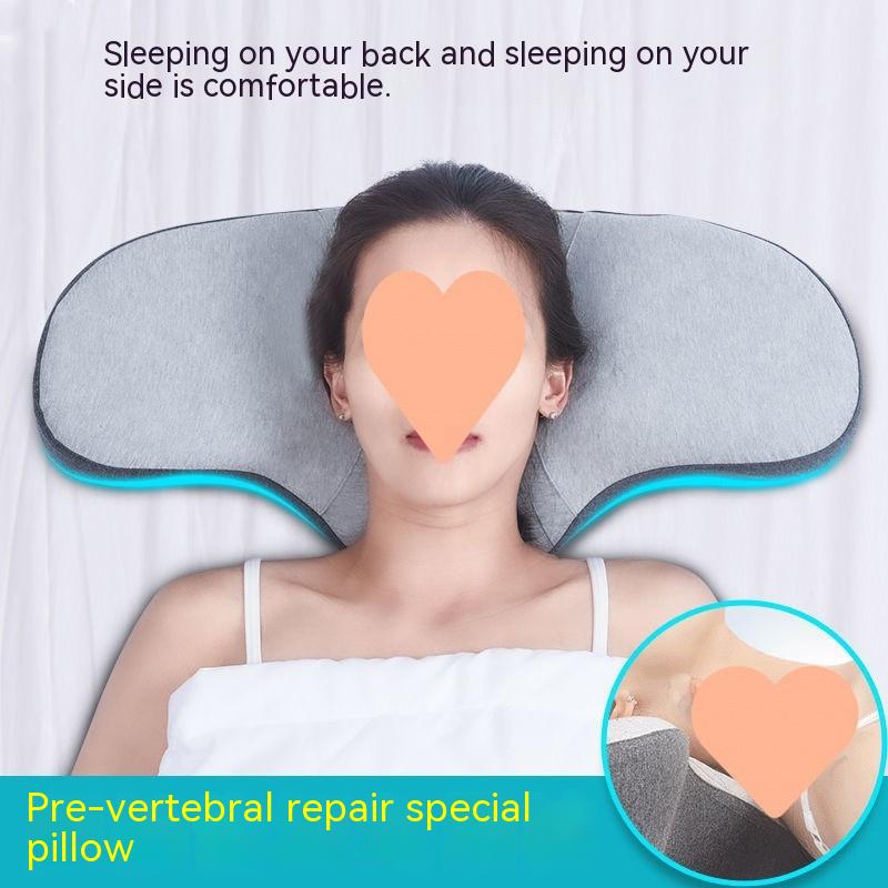 Memory Cotton Cervical Pillow – Low Profile Neck Support with Optional USB Heat Therapy
